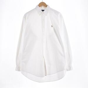 古着 ラルフローレン Ralph Lauren CLASSIC FIT クラシックフィット 長袖 ボタンダウンシャツ メンズXL /eaa314192