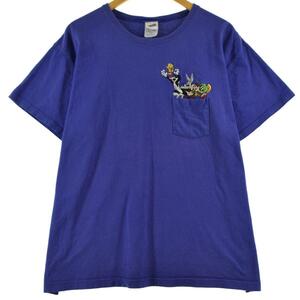 古着 Warner Bros. Studio Store LOONEY TUNES ルーニーテューンズ キャラクター刺繍Tシャツ メンズXXL /eaa317248