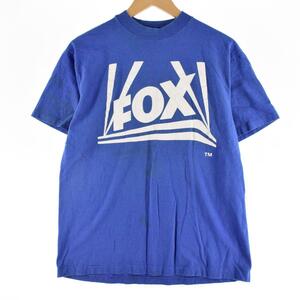 古着 80~90年代 FOX フォックス放送 アドバタイジングTシャツ メンズL ヴィンテージ /eaa317327