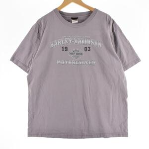 古着 ハーレーダビッドソン Harley-Davidson モーターサイクル バイクTシャツ USA製 メンズXL /eaa317232