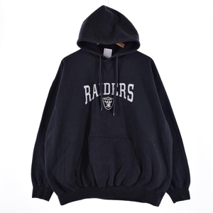 古着 TEAM APPAREL NFL RAIDERS レイダース スウェットプルオーバーパーカー メンズL /eaa305528