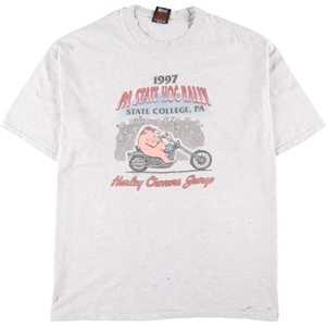 古着 ハーレーダビッドソン Harley-Davidson モーターサイクル バイクTシャツ USA製 メンズXL /eaa331777