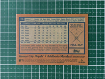 ★TOPPS MLB 2022 ARCHIVES #199 ADALBERTO MONDESI［KANSAS CITY ROYALS］ベースカード「1978 TOPPS」★_画像2