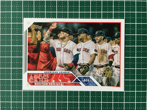 ★TOPPS MLB 2023 SERIES 1 #273 TEAM CARD／ALEX VERDUGO／XANDER BOGAERTS［BOSTON RED SOX］ベースカード「BASE」★