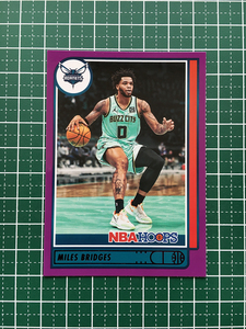 ★PANINI 2021-22 NBA HOOPS #190 MILES BRIDGES［CHARLOTTE HORNETS］PURPLE パラレル版「SP」★