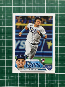 ★TOPPS MLB 2023 SERIES 1 #154 JONATHAN ARANDA［TAMPA BAY RAYS］ベースカード「BASE」ルーキー「RC」★