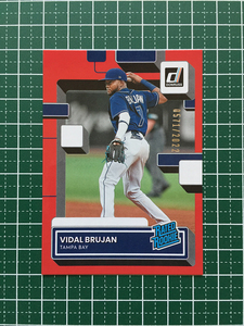 ★PANINI MLB 2022 DONRUSS #38 VIDAL BRUJAN［TAMPA BAY RAYS］「RATED ROOKIE」RED パラレル版 2022枚限定「0571/2022」ルーキー「RC」★