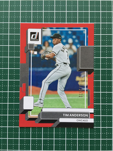 ★PANINI MLB 2022 DONRUSS #179 TIM ANDERSON［CHICAGO WHITE SOX］RED パラレル版 2022枚限定「0333/2022」★