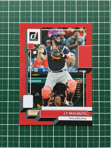 ★PANINI MLB 2022 DONRUSS #95 J.T. REALMUTO［PHILADELPHIA PHILLIES］RED パラレル版 2022枚限定「1162/2022」★