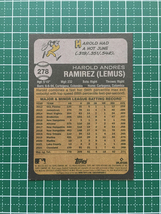 ★TOPPS MLB 2022 HERITAGE #278 HAROLD RAMIREZ［CHICAGO CUBS］ベースカード「BASE」★_画像2