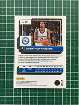 ★PANINI 2022-23 NBA DONRUSS #22 DE'ANTHONY MELTON［PHILADELPHIA 76ERS］ベースカード「BASE」★_画像2