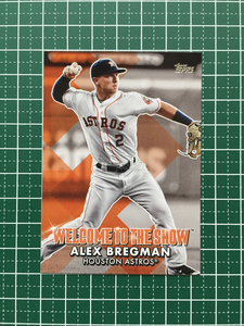 ★TOPPS MLB 2022 SERIES 1 #WTTS-29 ALEX BREGMAN［HOUSTON ASTROS］インサートカード「WELCOME TO THE SHOW」★