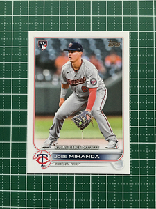 ★TOPPS MLB 2022 UPDATE #US5 JOSE MIRANDA［MINNESOTA TWINS］ベースカード「RD」ルーキー「RC」★