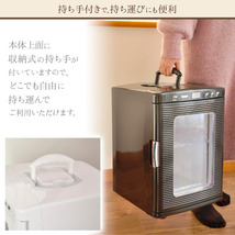 【キャンプやアウトドアで大活躍！】ホワイト　冷温庫 25L 小型 ポータブル 2電源式 冷蔵庫 25リットル　_画像6