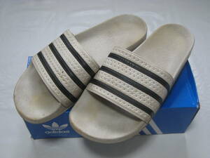 3972★ユーズド★adidas アディダス ADILETTE　アディレッタ　白29.5cm★お得★