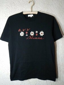 to6305　a.v.v　HOMME　アーヴェヴェ　半袖　tシャツ　人気　送料格安