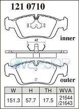 Z1210710 / 1250907 DIXCEL Zタイプ ブレーキパッド 1台分セット BMW E36 CG18/CG19 1994～2001 318ti COMPACT_画像2