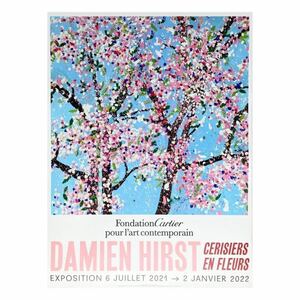 [ rare ]Damien Hirstdami Anne * is - -stroke Cherry Blossoms poster / banksy Murakami .kyne tide kaws