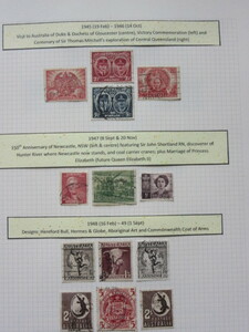  Australia semi Classic stamp 1945-1946( used 4 sheets ),1947( used 3 sheets ) 1948-1949( used 6 sheets )