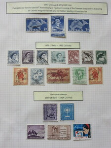  Australia stamp 1957( used 3 sheets ),1959-615( used 12 sheets ),1959-64( used 5 sheets )