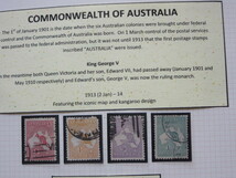 オーストラリア切手Commonwealth of Australia 1913-1914使用済4枚）、1914使用済3枚） 1915-1919（使用済6枚）_画像2