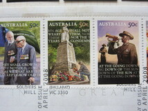 オーストラリア切手　1990（未使用5枚）、2008エンタイア1通（使用済5枚）_画像9