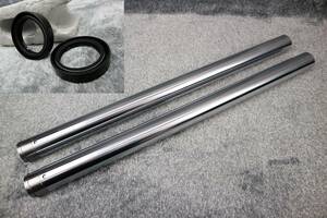 　Ｒ１－Ｚ　インナーチューブ３８π　６００ｍｍ　銀　オイルシール付/3XCリプロ フロントフォーク38mm STD メッキ インナー