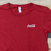 CANVAS Coca-Colaコカ・コーラ ワンポイントロゴプリント　半袖Tシャツ　サイズM_画像1