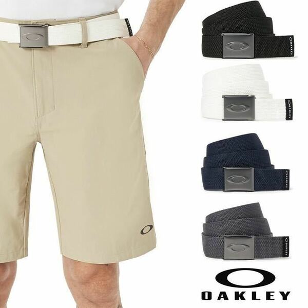 オークリー エリプス ウェブベルト　ELLIPSE WEB BELT 　ホワイト　OAKLEY