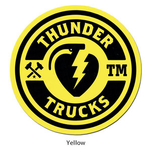 サンダートラック メインライン ステッカー Lサイズ イエロー Thunder Trucks デカール ダイカット シール アメリカ
