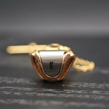 ★ 【中古】 イヴサンローラン タイピン 【YVES SAINT LAURENT】 YSL ゴールドメッキ 約5.1g 箱付き ライセンス商品_画像2