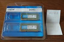 送料込み：中古★ノート用メモリ★CFD Selection★W3N1600CM-2G★DDR3L-1600/PC3-12800★SO-DIMM★2GB 2枚組＝合計4GB★おまけメモリ付_画像1