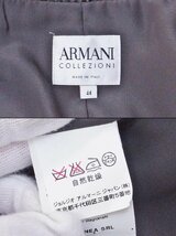 W*お買得！アルマーニ コレッツォーニ ARMANI COLLEZIONI ジャケット　ラミー素材（麻系） *糸ツレ 44 チャコール系 nm4606202204_画像9