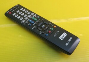 即発送！TV-6401 ■SHARP シャープ　テレビリモコン　GA932WJSA ■　動作品　保証付