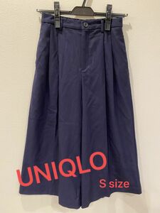 UNIQLO ユニクロ ネイビーガウチョパンツ ワイドパンツ