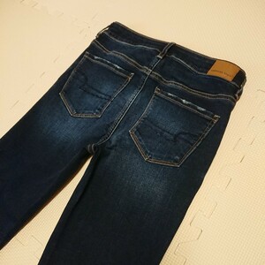 American Eagle ハイライズ ジェギング SUPER STRETCH ジーンズ デニム ジーパン ストレッチ HI-RISE JEGGING アメリカンイーグル 濃紺 4R