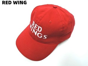 レア 未使用【RED WING レッドウイング キャップ RED WINGS CAP 帽子 赤 レッド ビンテージ ヴィンテージ デッドストック】
