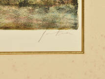 【真作】ガントナー Bernard Gantner リトグラフ 風景画 鉛筆サイン有 114/185 額装 版画 アート インテリア　　y1937_画像6