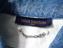 【衰えない人気!!】LOUIS VUITTON　ルイヴィトン　グラデーション　デニムシャツ　ジャケット　Sサイズ　モノグラム柄_画像5