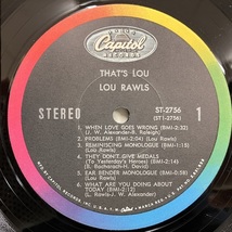 ★即決 Lou Rawls / That's Lou St-2756 s23935 米オリジナル 黒虹Stereo ルー・ロウルズ _画像2