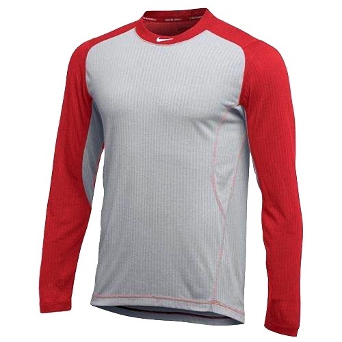 送料無料★USA限定発売モデル☆USA NIKE☆喉元刺繍スウォッシュ★野球用アンダーシャツ☆赤☆XL☆新品
