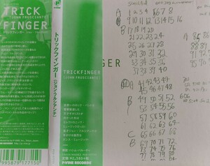 【TRICKFINGER/st】 JOHN FRUSCIANTE別名義/ジョン・フルシアンテ/レッチリ/RHCP/THE RED HOT CHILI PEPPERS/国内CD・帯付