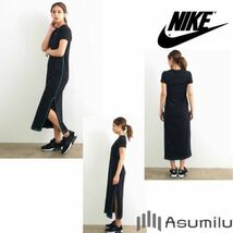 ナイキ NIKE ワンピース レディース M ロング 黒 マキシ 10859_画像6