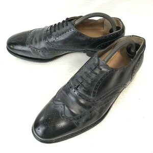 ダックス/DAKS★本革/グッドイヤー製法/フルブローグ/ウイングチップ【27.5/黒/BLACK】内羽根式/ビジネス/dress shoes◆pD-120