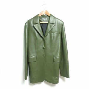  beautiful goods MATERIELmateli L leather jacket Chesterfield coat XS khaki green series 