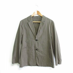  прекрасный товар 21SS MARGARET HOWELL Margaret Howell шелк Blend одиночный 2B tailored jacket 579-1120113 S хаки зеленый серия 