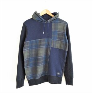 美品 21AW PS Paul Smith ポールスミス チェックブロッキング ミックスアップ プルオーバー パーカー S マルチカラー