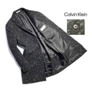 極美品【最高級】Calvin Klein カルバンクライン チェスターコート 40(L相当) ウールメルトン メンズ 美シルエット (株)オンワード樫山