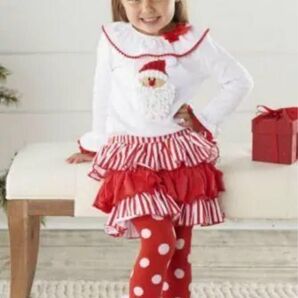 マッドパイ新品サンタ スカート&ファー付きパンツ セット 3T