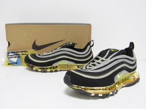 97年製 1997 VTG NIKE AIR MAX 97 FW ORIGINAL BLACK NEON YELLOW OG 904088-071 US8 ナイキ エアマックス オリジナル ビンテージ 加水 90s